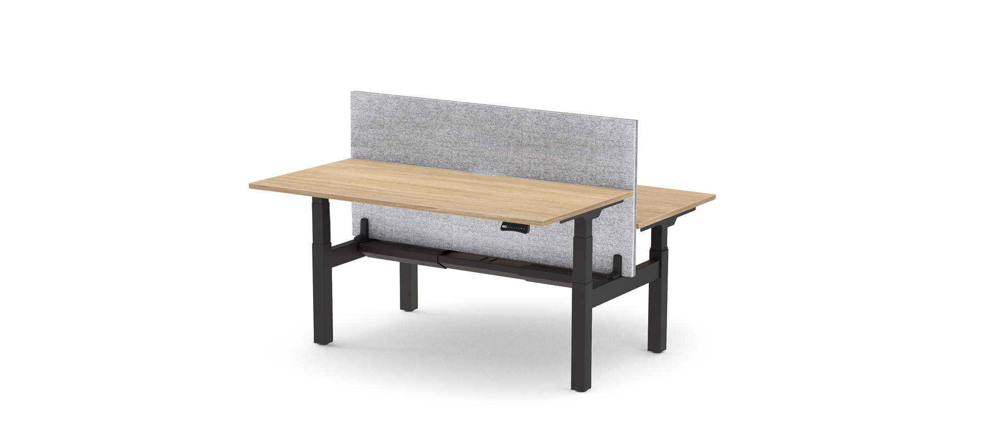 Formetiq Alto 2 sit/stand desk and bench Formetiq Alto 2 sit-stand height adjustable 2-desk bench