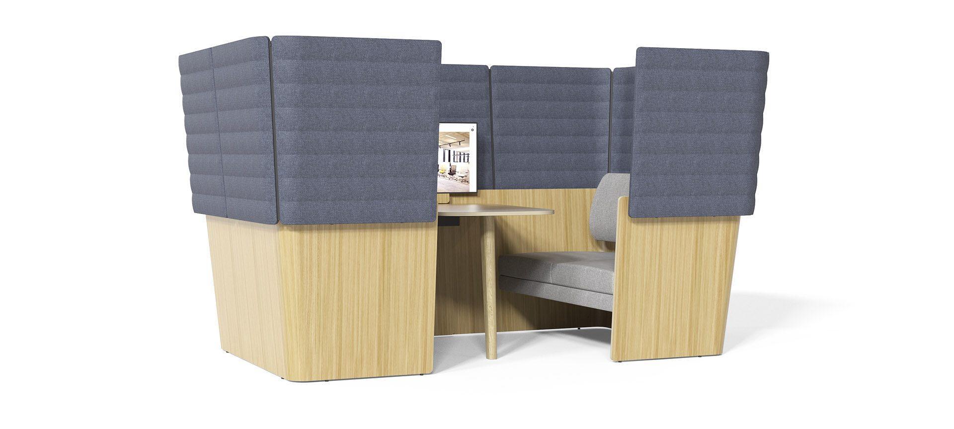 Narbutas Arcipelago Wood acoustic meeting booths Narbutas Arcipelago Wood acoustic meeting booths
