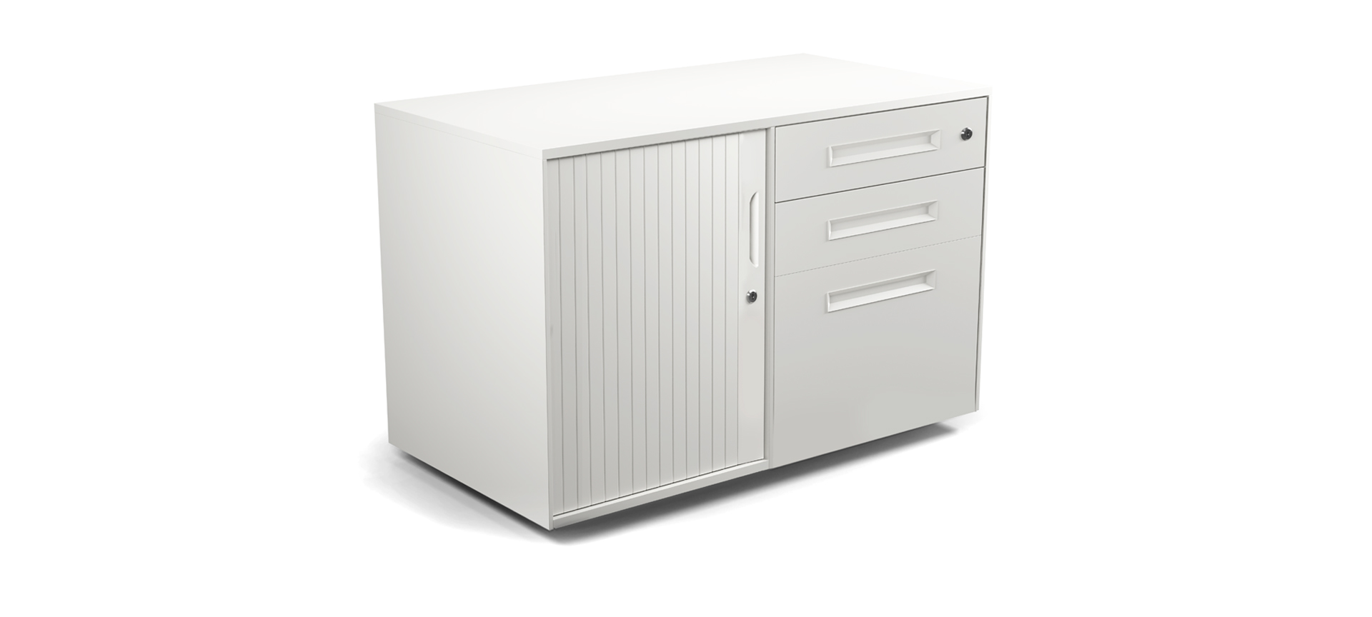Formetiq Spectrum mobile caddy storage Caddy pedestal with tambour door cupboard from Formetiq