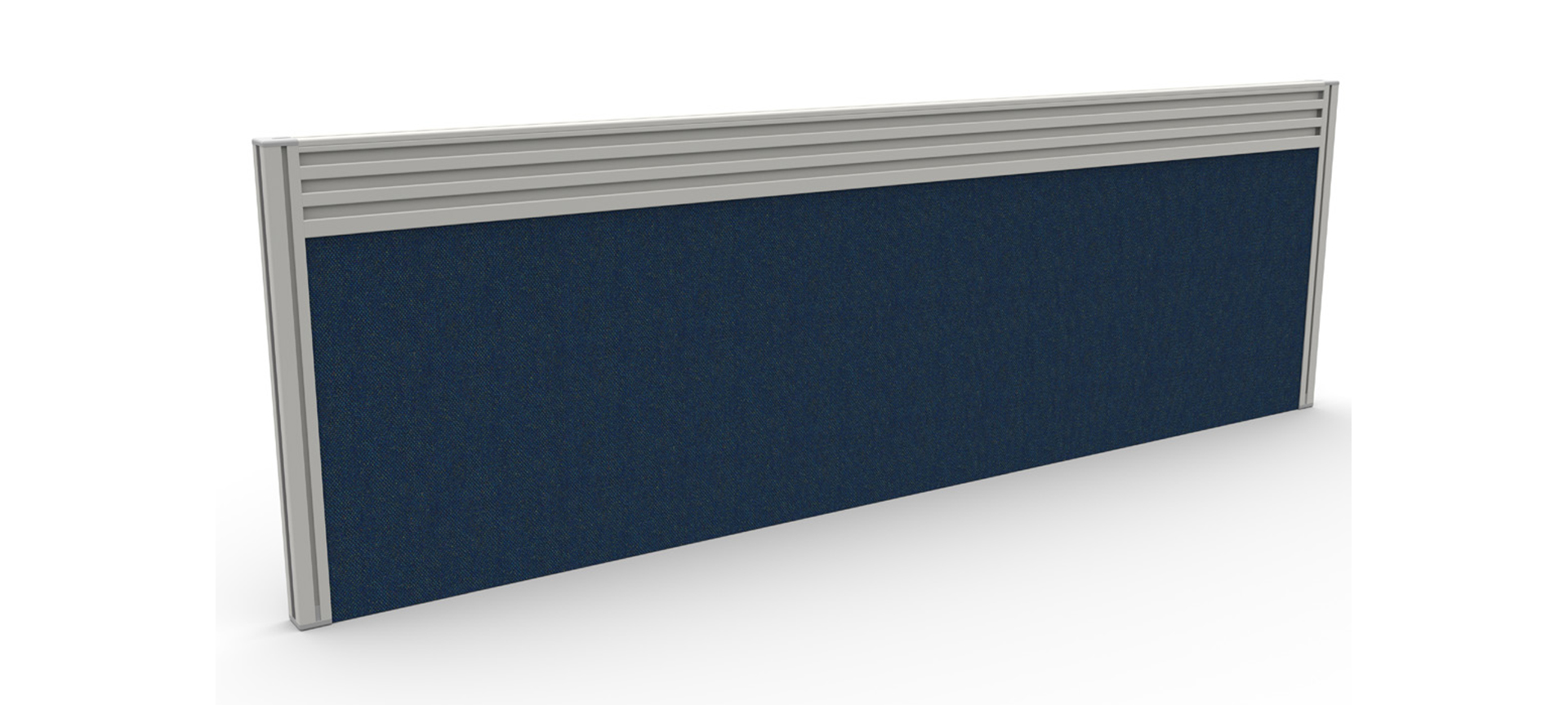 Formetiq fabric desktop screens Fabric desktop divider screens with tool rail