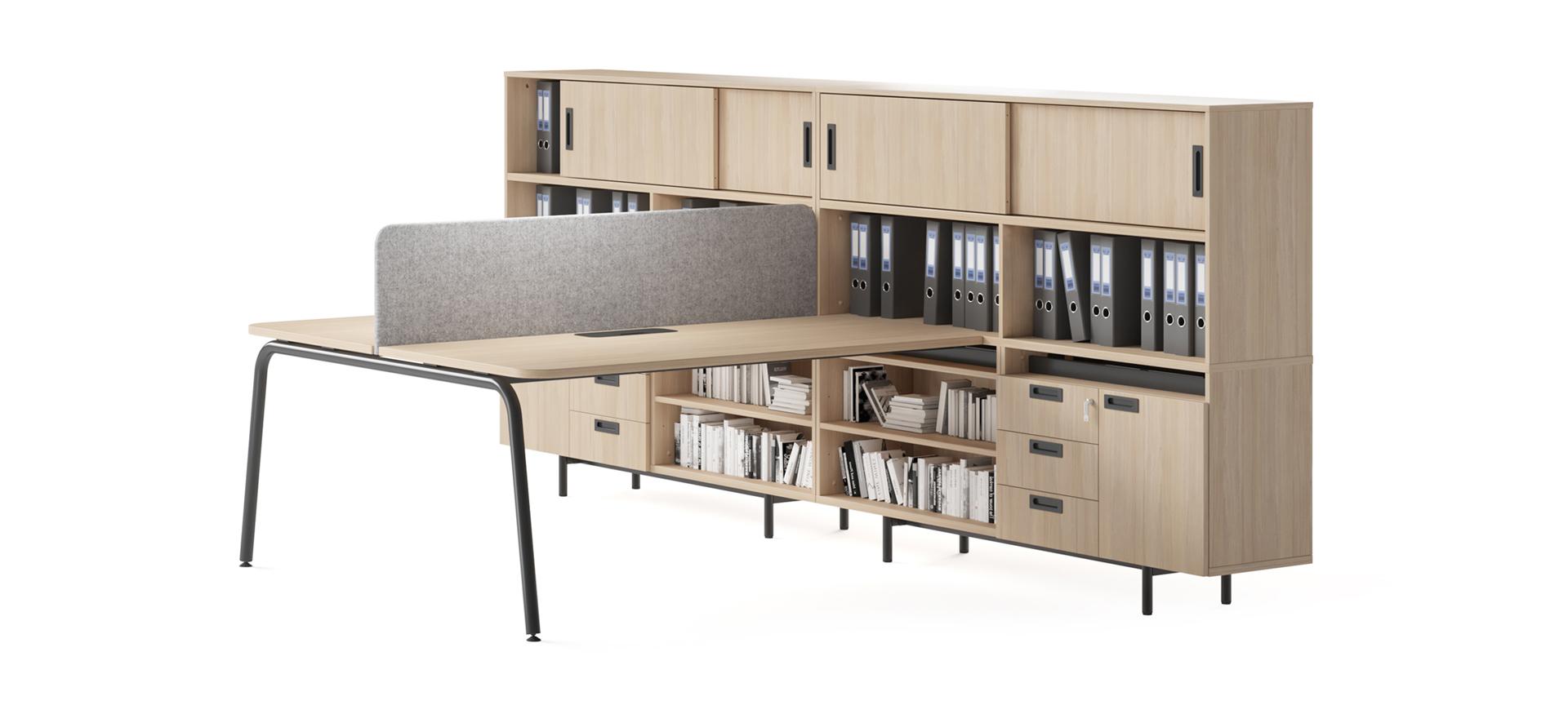Narbutas Round desking and storage Narbutas Round desking and storage