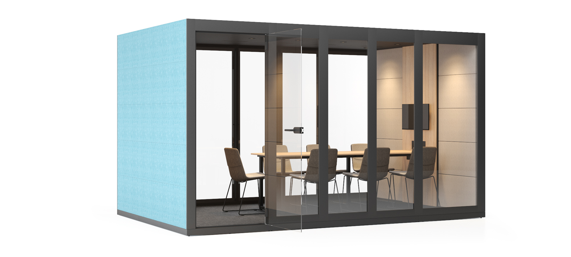 Narbutas Silent Room L acoustic workpods Narbutas Silent Room XL acoustic meeting pods