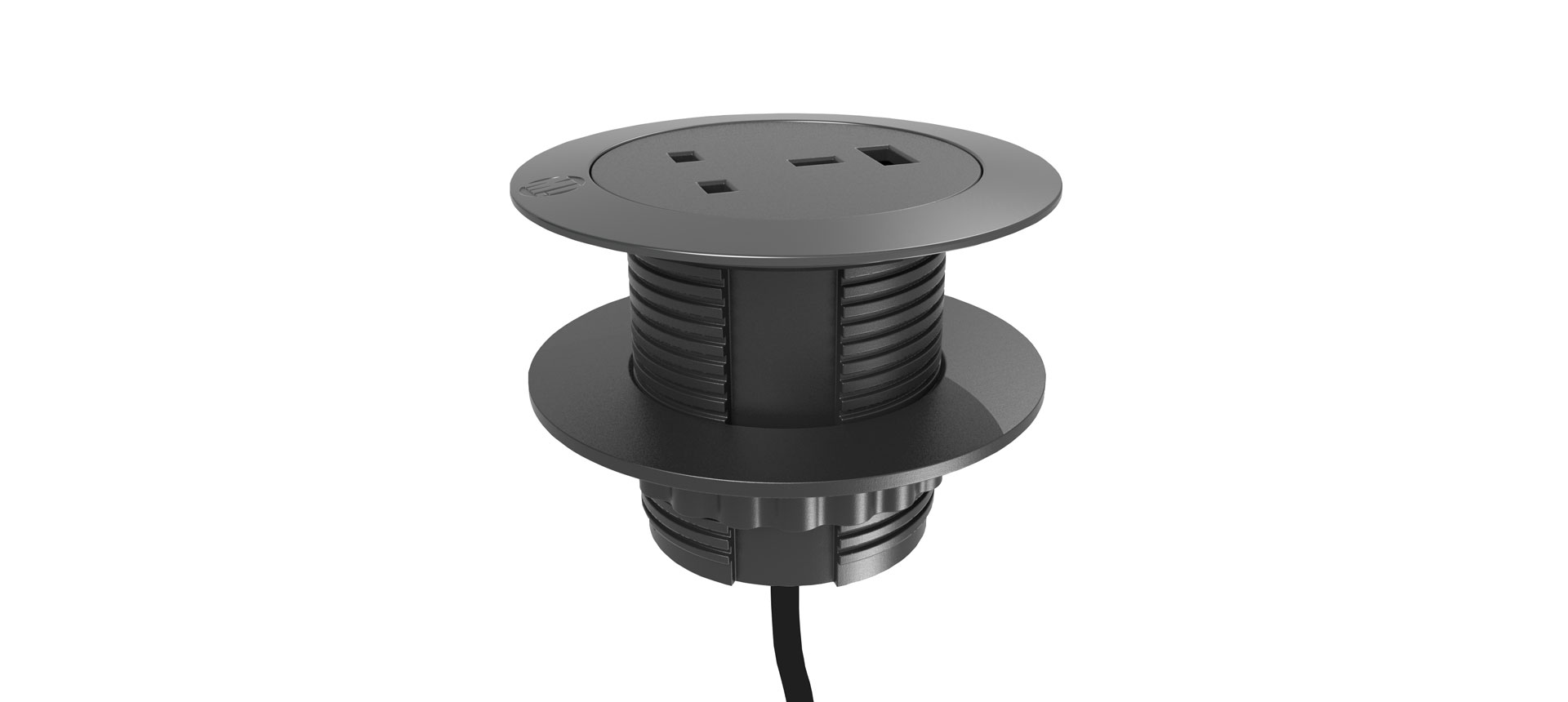 Solo in-desk power module Solo in-desk power module