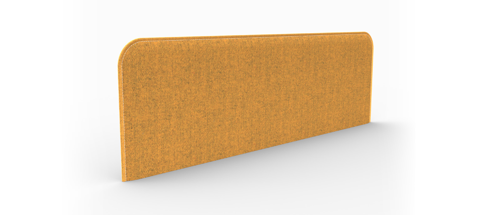 Formetiq fabric desktop screens Stitched edge fabric desktop divider screens