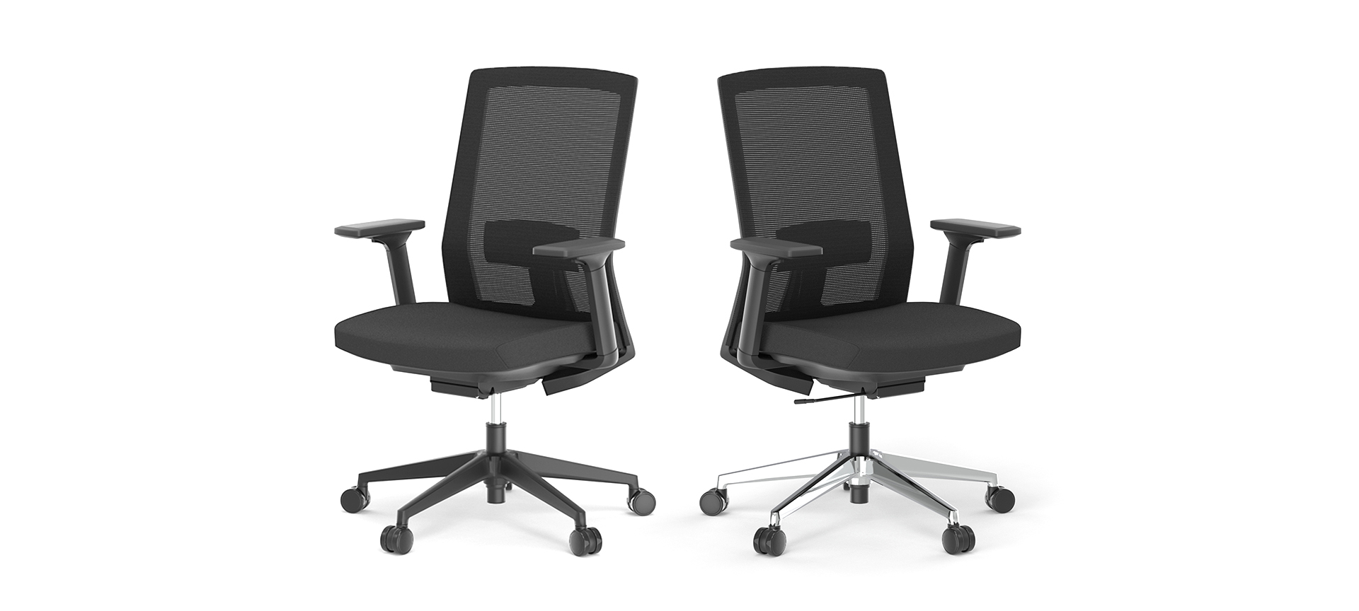 Formetiq Verona mesh back task chair Formetiq Veneto mesh back task chair