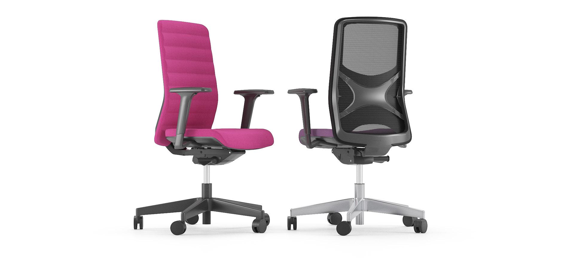 Narbutas Wind mesh back and fabric task chairs Narbutas Wind mesh back and fabric task chairs