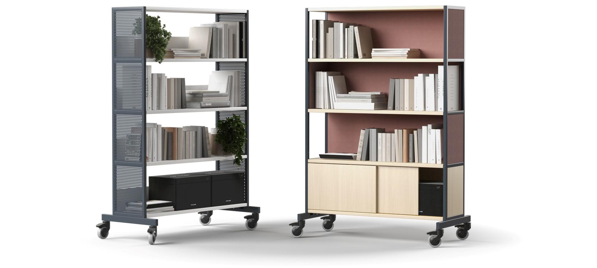 Narbutas Silent Room S acoustic workpods Narbutas WorkLab mobile zoning storage shelves